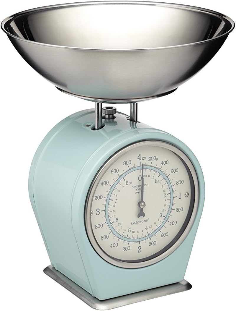 KitchenCraft Living Nostalgia Mechanical Kitchen Scale with Bowl