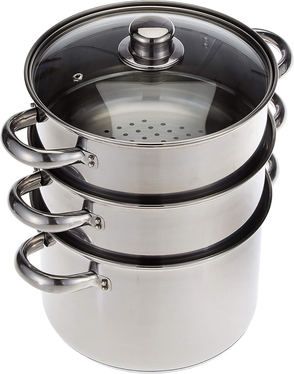 KitchenCraft 3-Tier Stainless Steel Food Steamer Pan