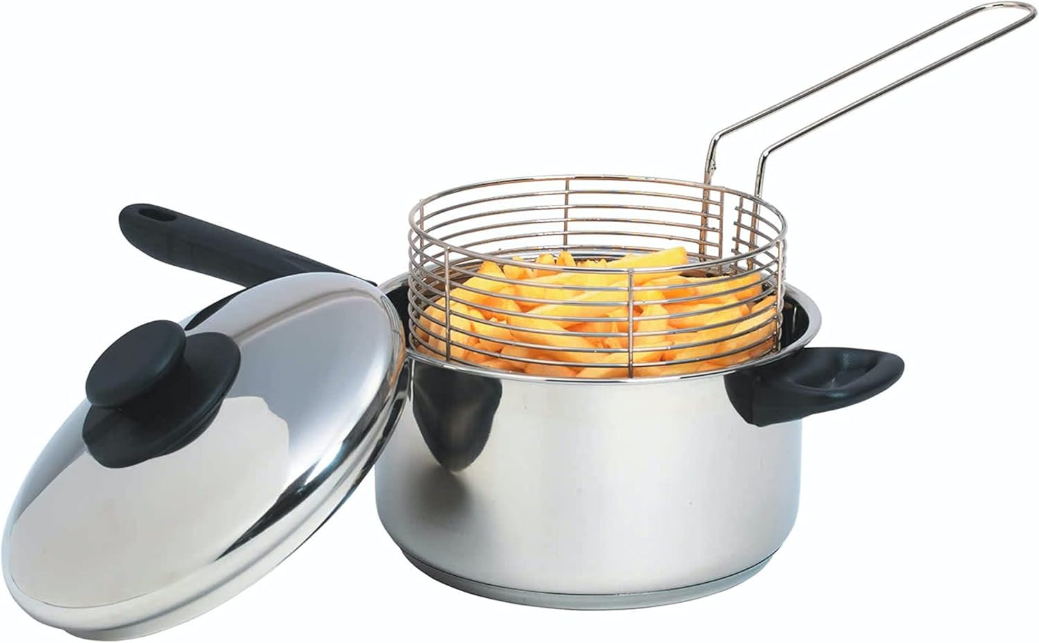 KitchenCraft Large Chip Pan with Basket and Lid