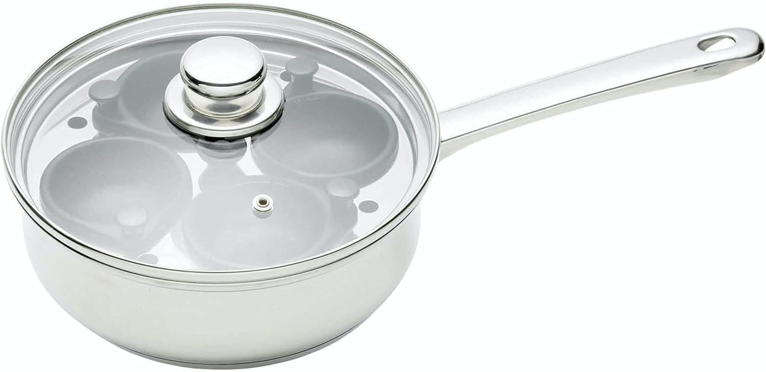 KitchenCraft 4-Egg Poacher Pan
