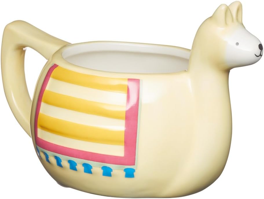 KitchenCraft Painted Ceramic Novelty Llama Mug