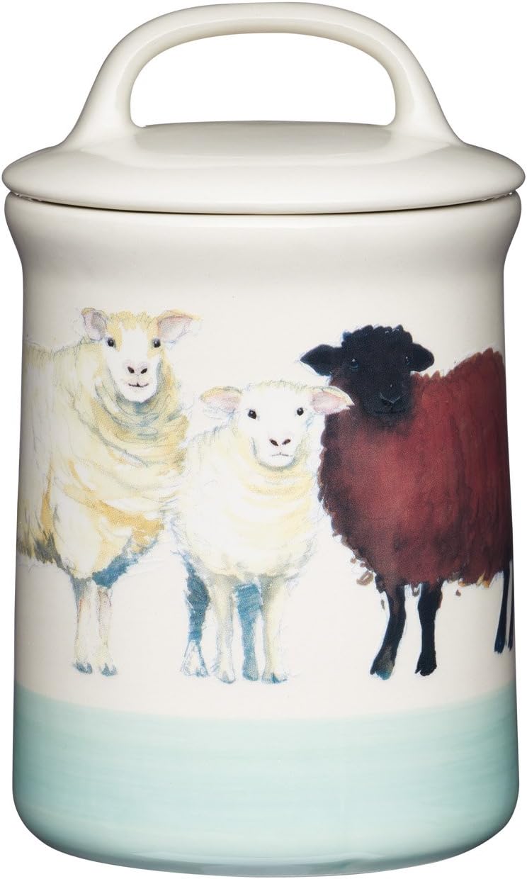 KitchenCraft Apple Farm 'Sally Sheep' Ceramic Storage Jar