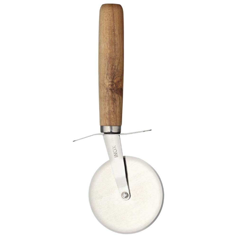 KitchenCraft World of Flavours Pizza Cutter with Wooden Handle