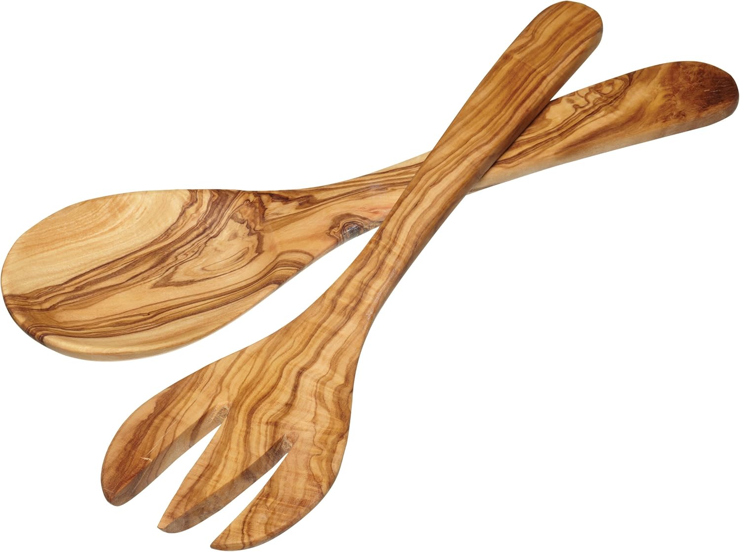 KitchenCraft World of Flavours Wooden Salad Servers (Set of 2)